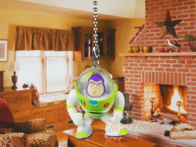 Disney Pixar Toy Story Buzz Lightyear ventilatore da soffitto tirare cavo luce catena