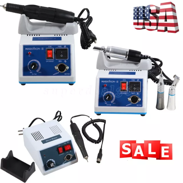 Dental Lab Marathon Electric Micromotor Polishing + 35K RPM Motor Handpiece Kit