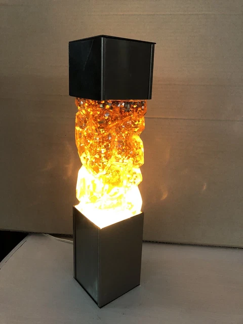 Lampada da tavolo vero vintage anni 70 lava lamp glitter the space age design