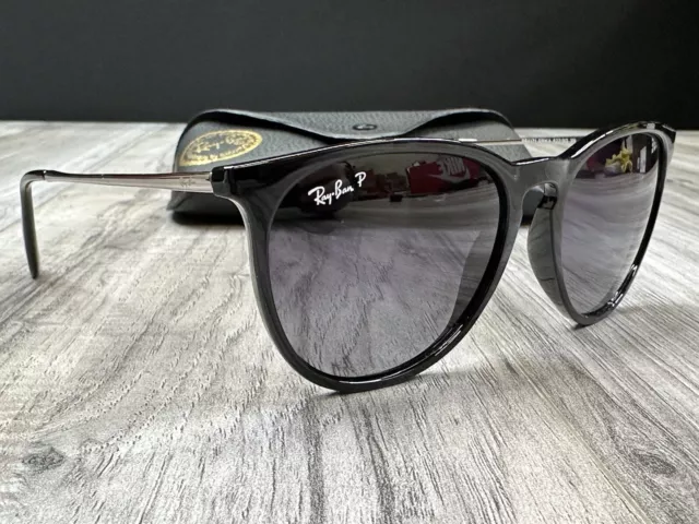 Ray Ban RB 4171 Erika Black Frame Polarized Sunglasses | Brand New