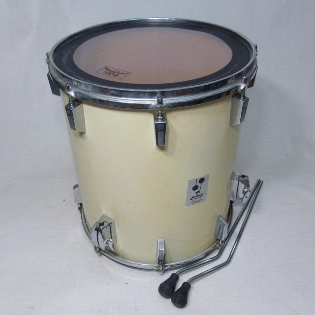 Sonor Phonic Plus 9 Ply Beech Floor Tom Drum 16X18 Pearl Finish Vintage 1980’S Sonor Phonic Plus 9 Ply Beech Floor Tom Drum 16X18 Pearl Finish Vintage 1980’S