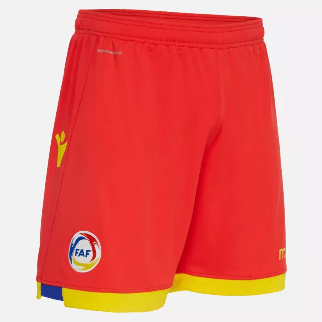 1672/81 MACRON Federation Football Home Of Andorra Shorts Home 58096769