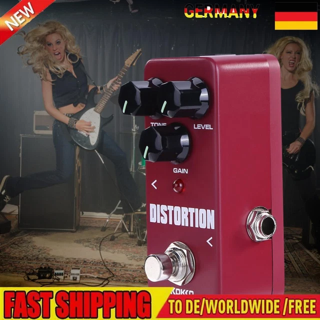 KOKKO Guitar Effect Pedal Distortion 9V Adapter Power Supply Guitar Bass Parts