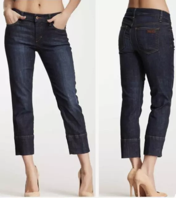 JOES JEANS Dark wash Stretch slim skinny CAPRI mid rise RENDALL CROPPED  $178 24