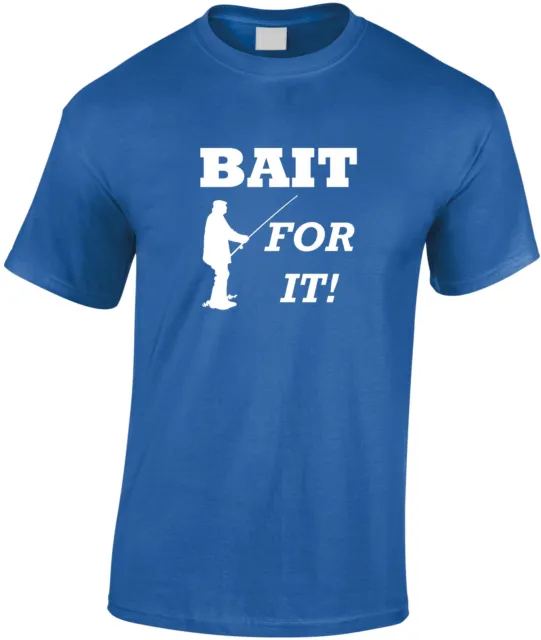 T-shirt pesca bambini Bait For It maglietta bambino divertente giovane pescatore regalo di Natale 3