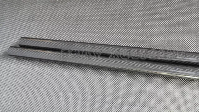 45mm X 41mm X 1000mm 3K Roll Wrapped 100% Carbon Fiber Tubes / pipe Glossy