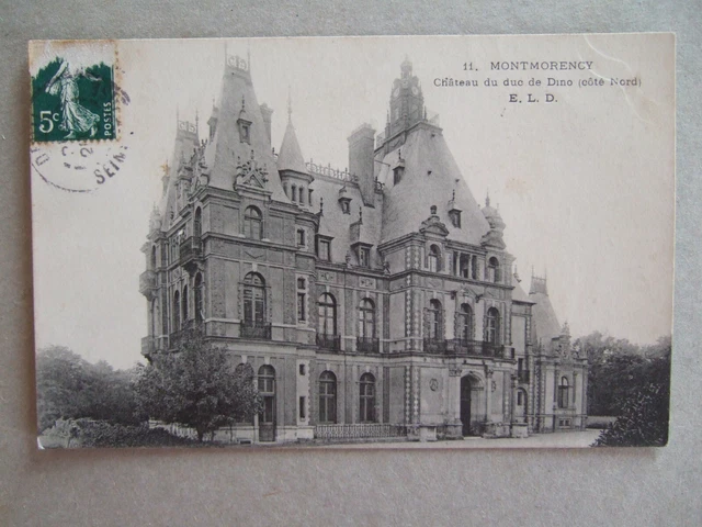 CPA MONTMORENCY (95) CHATEAU DU DUC DE DINO (côté Nord)