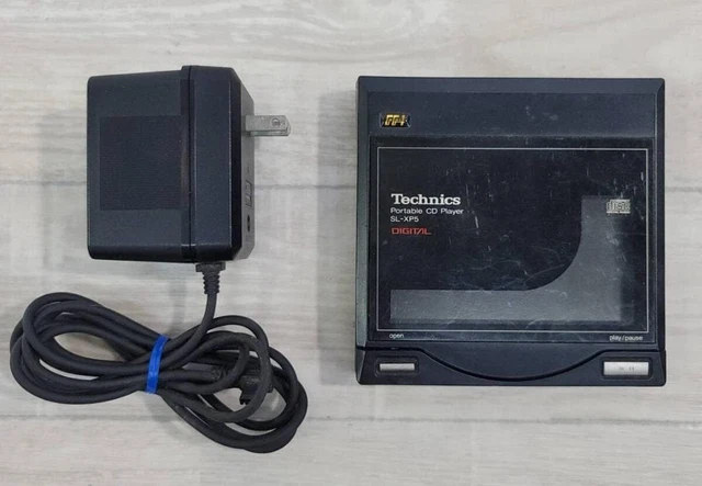 TECHNICS SL-XP5 PORTABLE CD Player With Battery Pack SH-CDB5 AC