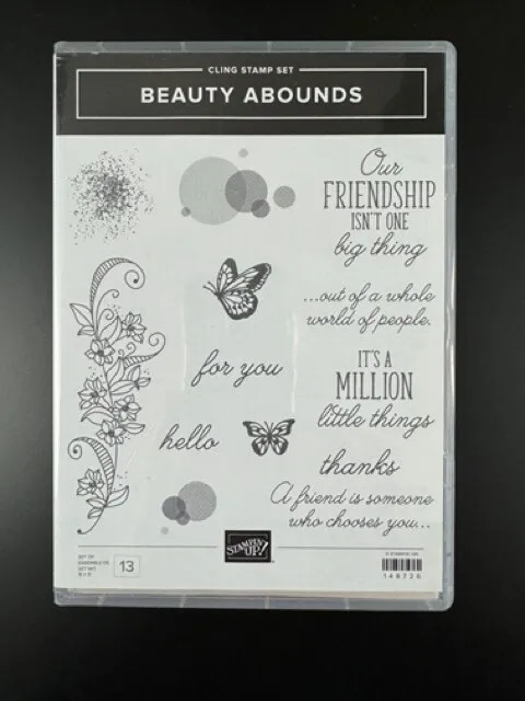 Stampin’ Up! Beauty Abounds Stamp Set & Butterfly Beauty Dies, USED