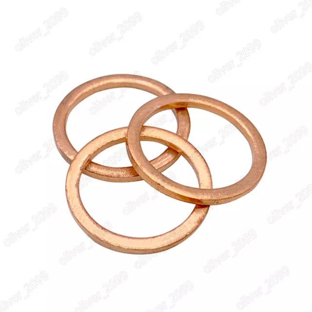 99.9% Pure Copper Ring Seals and Gaskets DIN7603 M16 M17 M19 M20 M21 M22 M24-M90