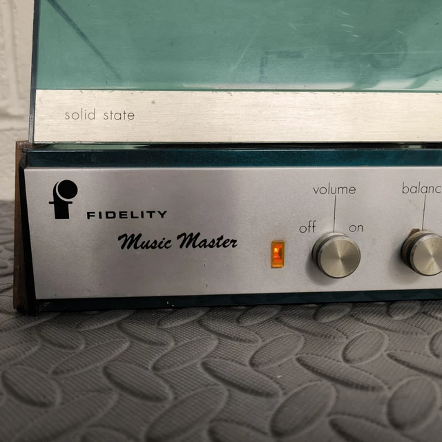 FIDELITY MUSIC MASTER Turntable Solid State Record Vinyl Player With