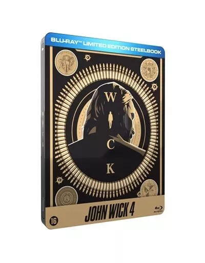 John Wick Chapter 4 Steelbook Blu-ray Rare Import Region Free NEW SEALED /w ENG