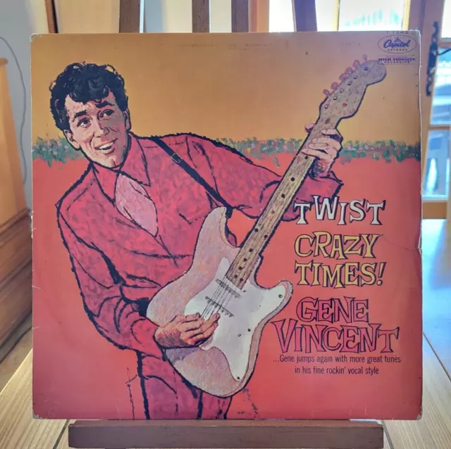LP 33T  Gene Vincent ‎ Twist Crazy Times / Original Fra 1960 / Trés bonne écoute