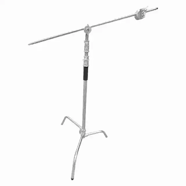 Photography C Stand with Boom Arm 129.92inch Adjustable Heavy Duty Light C-Stand