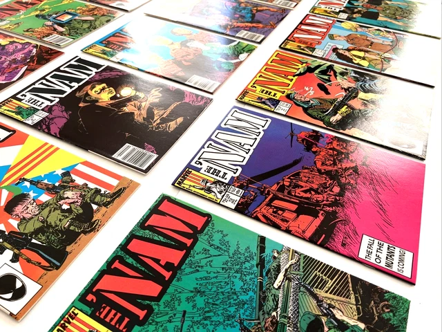 THE NAM Comic Book Lot of 60 (MARVEL 1986) - NEAR COMPLETE! Mid/High-Grade NC