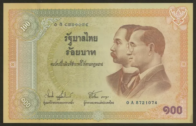 100 Baht Centenary of Thai Banknotes Thailand 2002 UNC