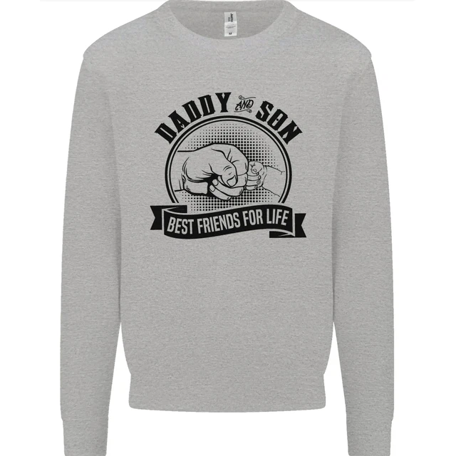 Daddy & Son Best Friends Fathers Day Mens Sweatshirt Jumper