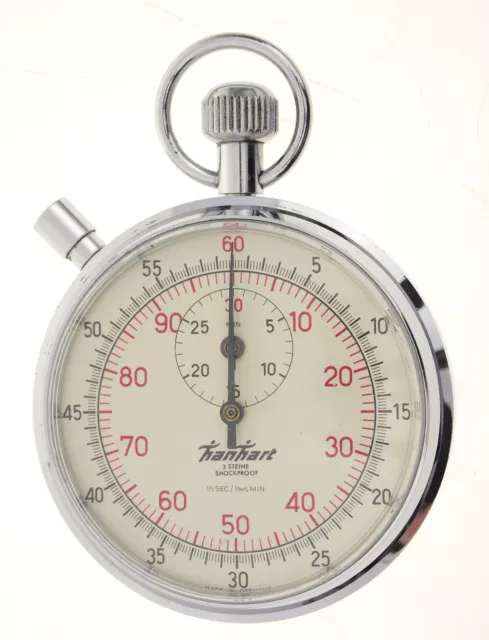 Bundeswehr 30-Minuten Stoppuhr / Military Stopwatch - 1/5 Sec & 1/100 Min - 1960