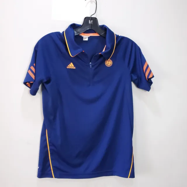 Roland Garros Polo Shirt Boys M Blue French Open Tennis Paris Slim Fit Adidas