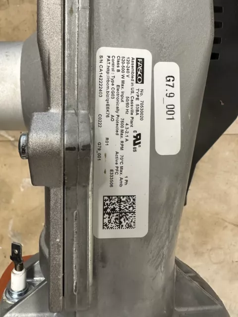 AO Smith Fasco 100271887 70530020 53BA CG03 Water Heater Inducer / Blower Motor