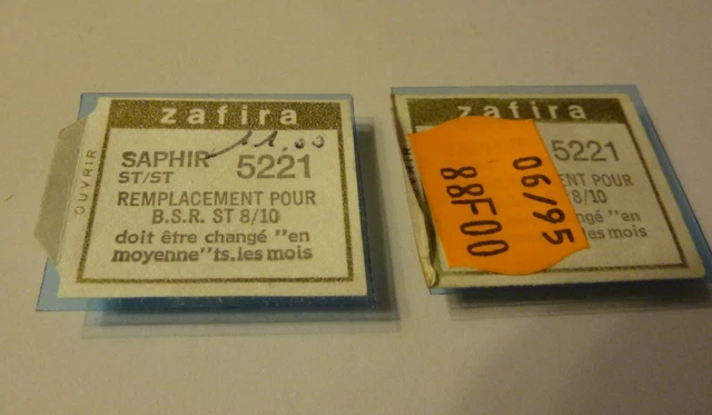 Lot De 2 Diamants Stéréo Telefunken A23/1 Compatible Zafira 6824 - Neuf, Emballage D'origine