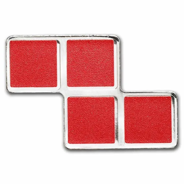 2023 Tetris™ Niue 1 oz Silver $2 Z-Tetrimino Block (Red) - SKU#243789