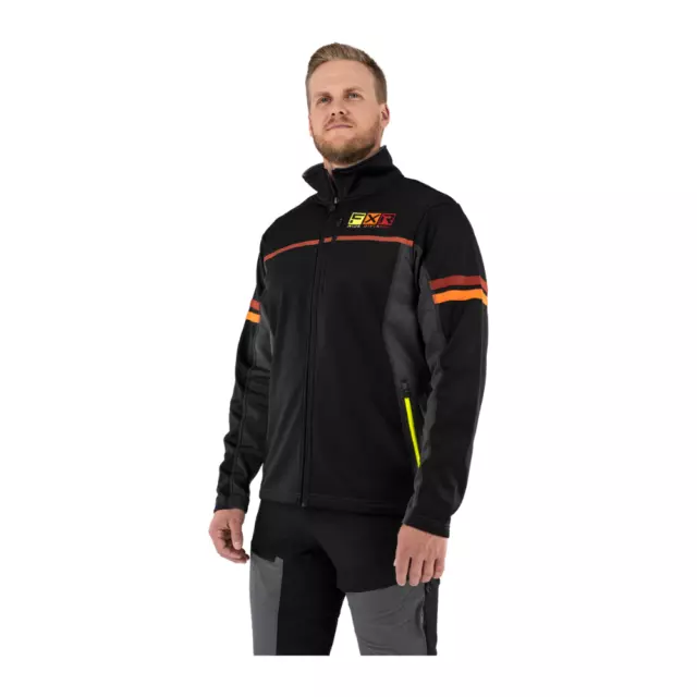 FXR Racing Elevation Mens Tech ZIP-Up Jacket with Tonal flat-lock seaming 3