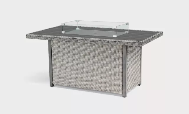 Kettler Palma Fire Pit Table - White Wash Garden Furniture SALE