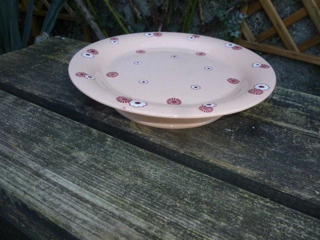 Pièce de Service de Table Ancien Compotier bas faience LONGWY n°1