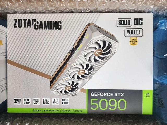 ZOTAC GEFORCE RTX 5090 Solid OC 32GB GDDR7 Graphic Card White - Next ...
