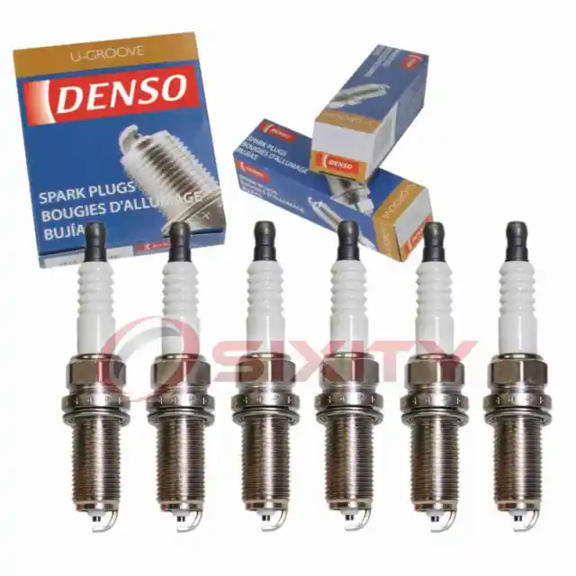 6 pc Denso Standard U-Groove Spark Plugs for 2016-2017 Toyota 4Runner 4.0L lg