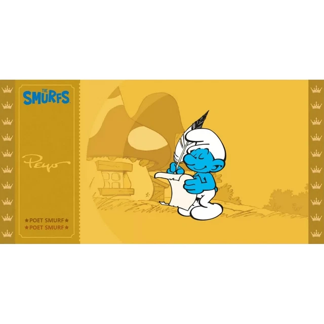 Collectible CK Golden Ticket The Smurfs (Poet Smurf)