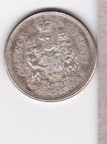 1963  Canada Silver fifty cents