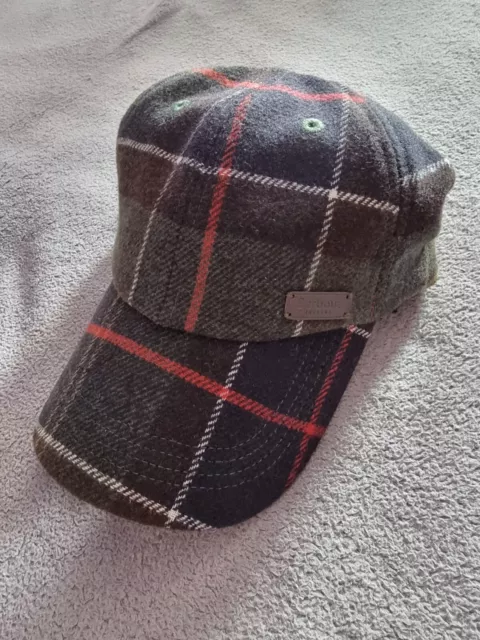 Barbour classic wool tartan cap deals