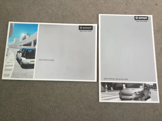 Smart ForFour Uk Brochure 2004 Prices In VGC BI 8