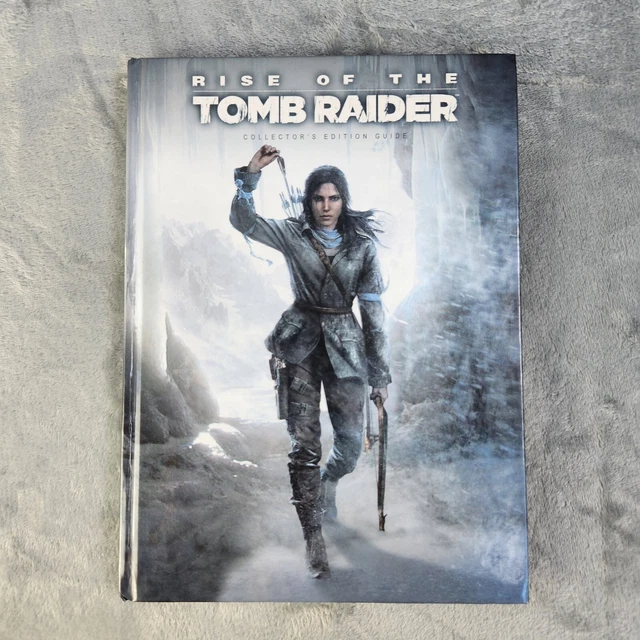 Tom Rider Book RISE OF THE Tomb Raider Collector's Edition Strategy Guide Hard Cover ...