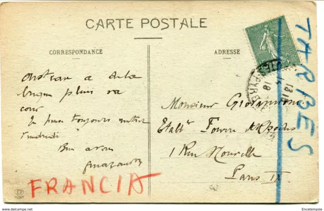 CPA - Carte postale -France - Tarbes - Vue générale - 1918 (CP718) 2