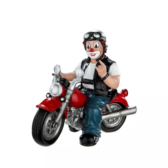 Dekofigur Indoor - Clown Heavy Biker - Sammelfigur Gildeclowns Clown-Figur ...