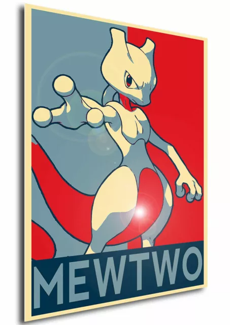 Poster Propaganda - Pokemon - Mewtwo