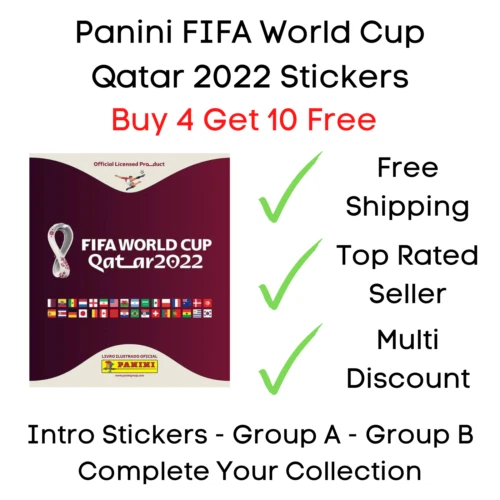 PANINI QATAR 2022 Fifa World Cup Stickers Collection Foils/ Group A