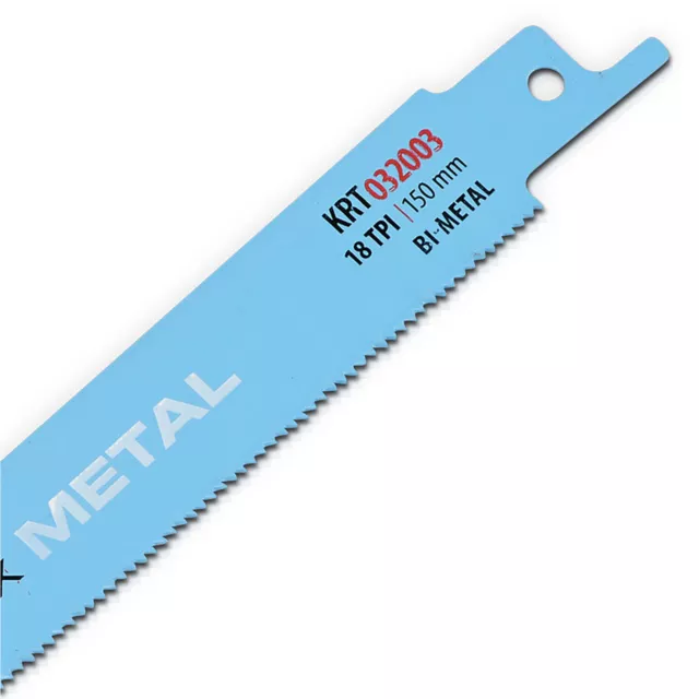 Kreator Sägeblatt Säbelsägeblatt Säbelsäge Tigersäge Metall L=225mm 18TPI 2