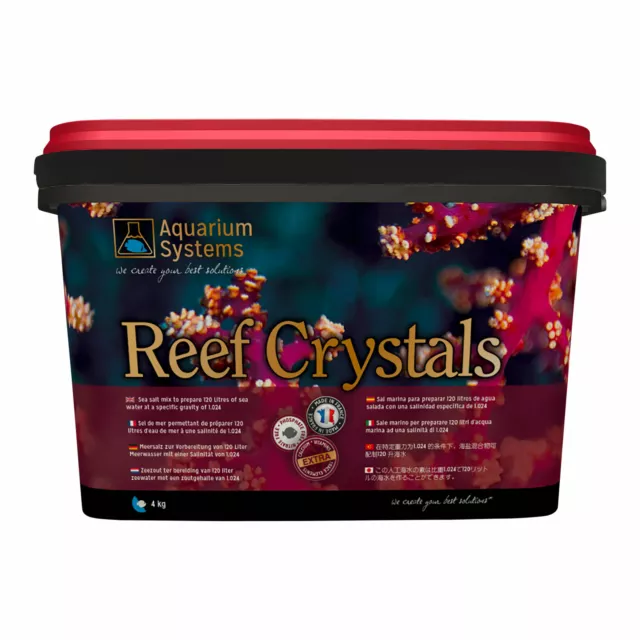 Aquarium Systems Reef Crystals Sal de Mar - 4KG - Agua Acondicionador Sal