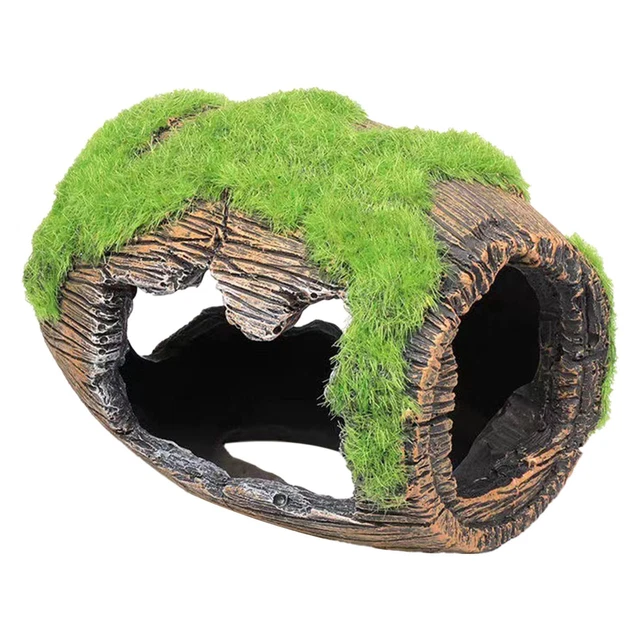 2X Aquarium Decoration Fish Tank Landscape Ornaments With Moss Fish Shrimp Fit