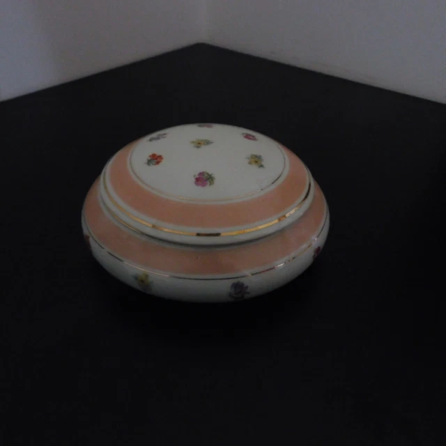 Boîte à Bijoux En Porcelaine OC & CO Motif Floral - Occasion Très Bon état