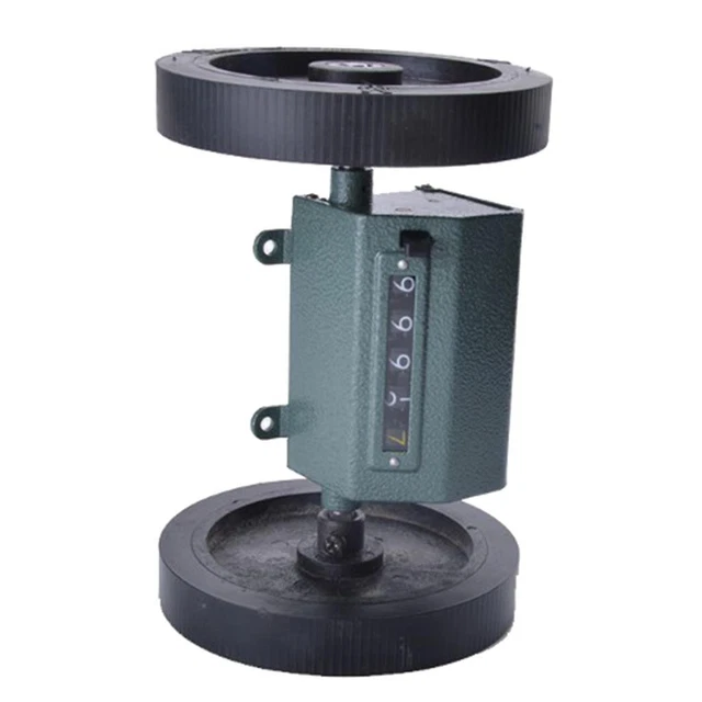 MECHANICAL LENGTH DISTANCE Meter Counter Double Rolling Wheel 0-9999.9m ...