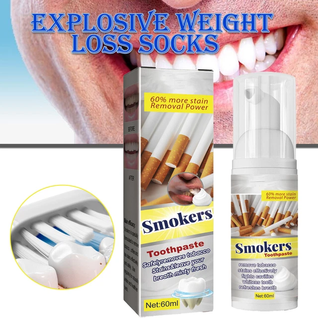 Smokers Toothpaste Smoke Stain Removal Teeth Whitening Essence B
