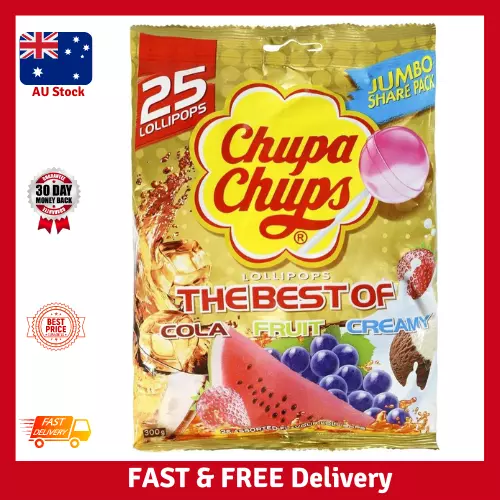 Chupa Chups Best of Lollipops, 25 Count-Au