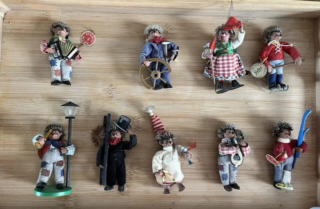 Paire de peluches, Hérisson Mecki, Steiff, vintage - Vendu