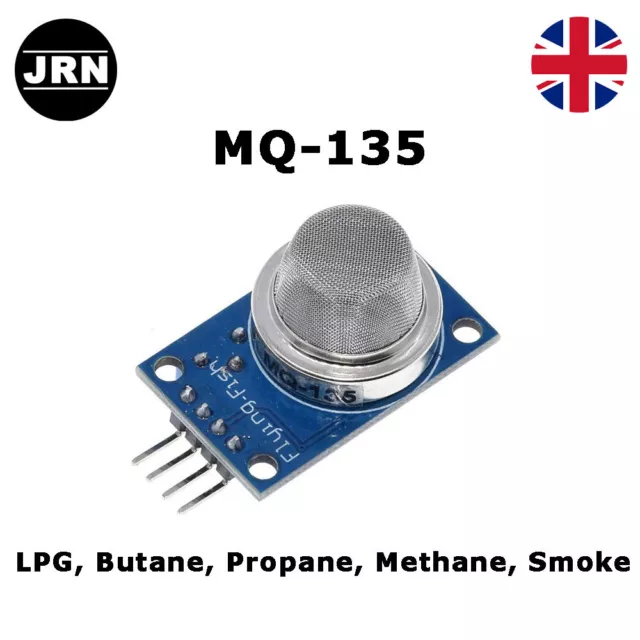 MQ-135 Gas Sensor (LPG, Butane, Propane, Methane, Smoke) for Arduino UK