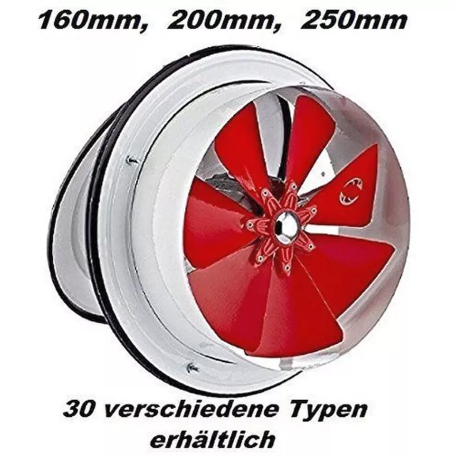 250mm Wandventilator, Wandgebläse, Wandlüfter, Wand Ventilator Lüfter-Badlüfter